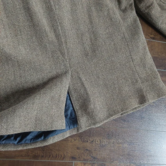 Vintage L.L.Bean Shetland Wool Jacket Brown Insulated Size 50 REG - Picture 12 of 13